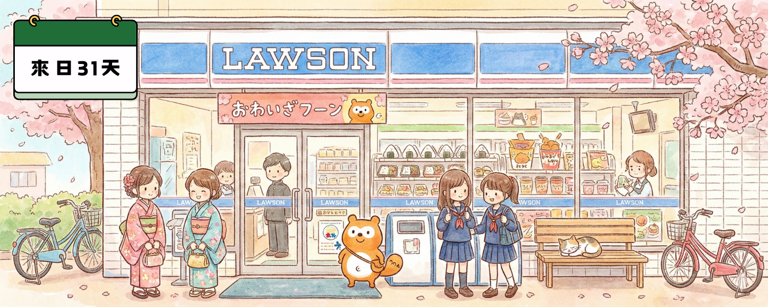 🏪 Lawson 自助結帳與退稅通知｜來日第31天